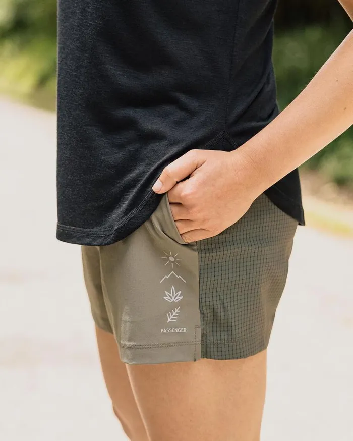 Passenger Bottoms Byway Active Recycled Short Dusty Olive Dusty Olive 8211 Women