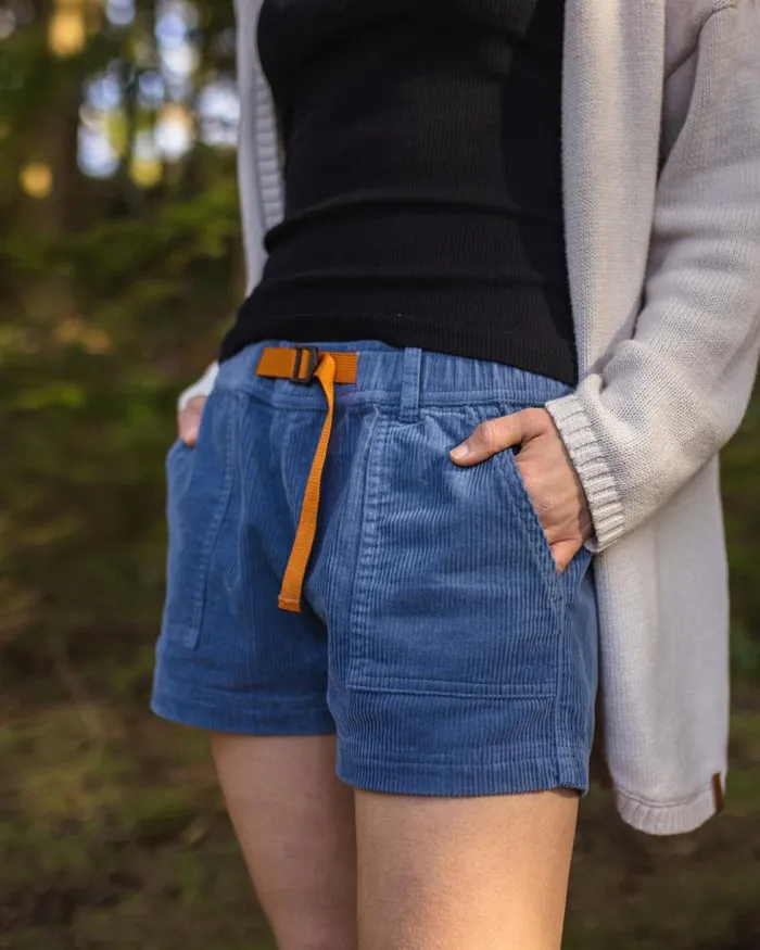 Passenger Bottoms Del Sur Cord Shorts Stone Blue Stone Blue 8211 Women