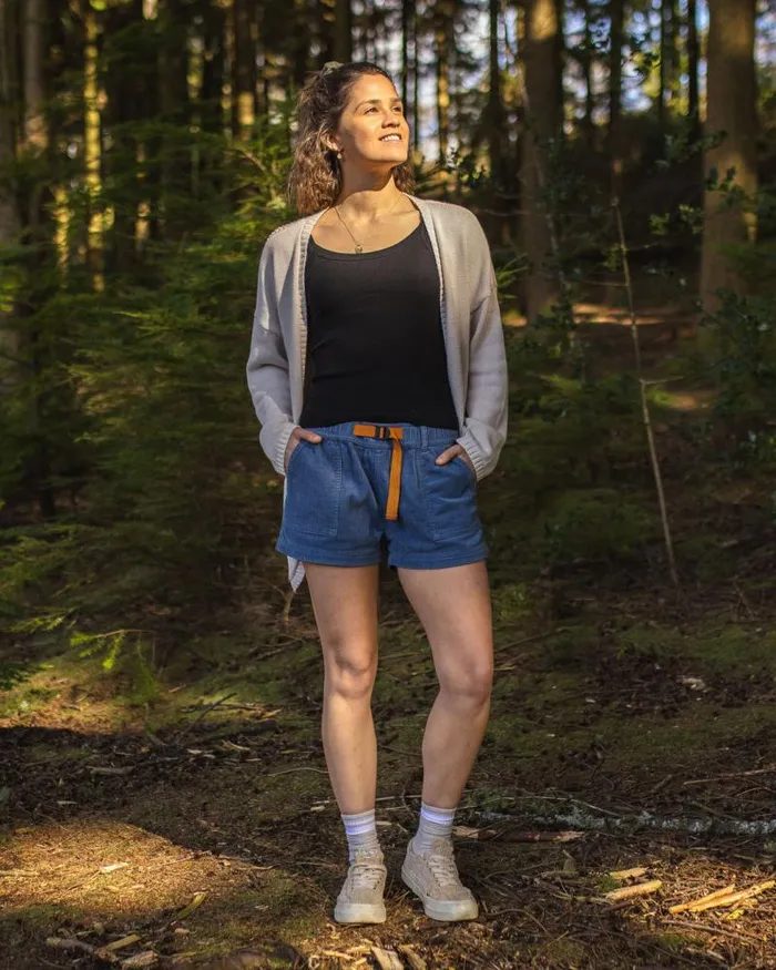 Passenger Bottoms Del Sur Cord Shorts Stone Blue Stone Blue 8211 Women