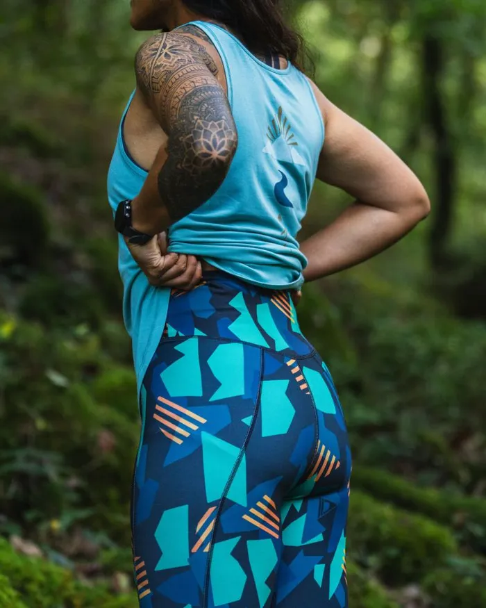 Passenger Bottoms Fresh Air 20 Recycled Leggings Deep Navy Camo Deep Navy Camo 8211 Women