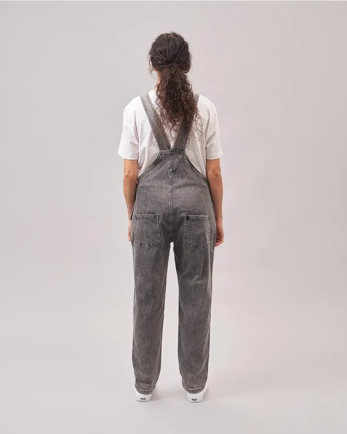 Passenger Bottoms Roamist Organic Cotton Dungarees Washed Black Denim Washed Black Denim 8211 Women