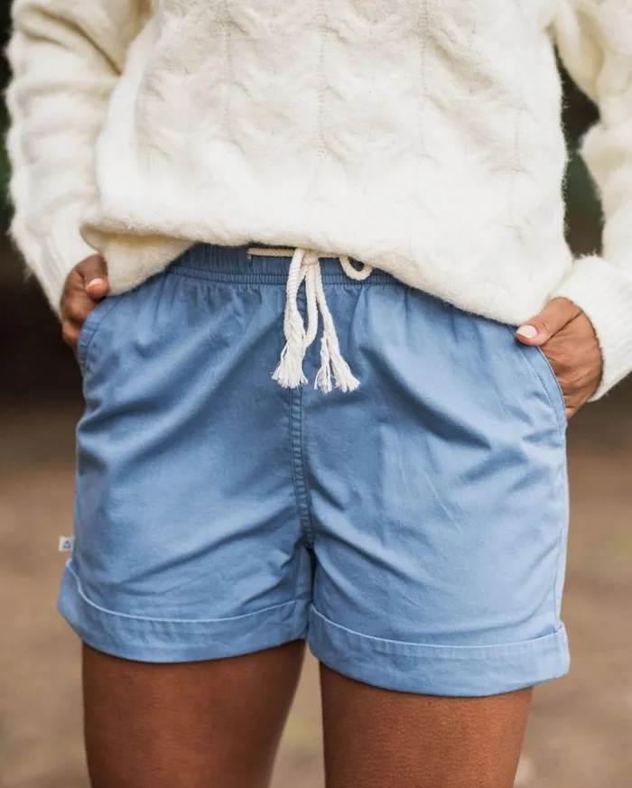 Passenger Bottoms Santosa Twill Short Blue Shadow Blue Shadow 8211 Women