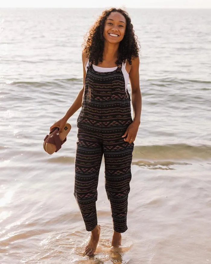 Passenger Bottoms Serenity Dungarees Black Geo Pattern Black Geo Pattern 8211 Women