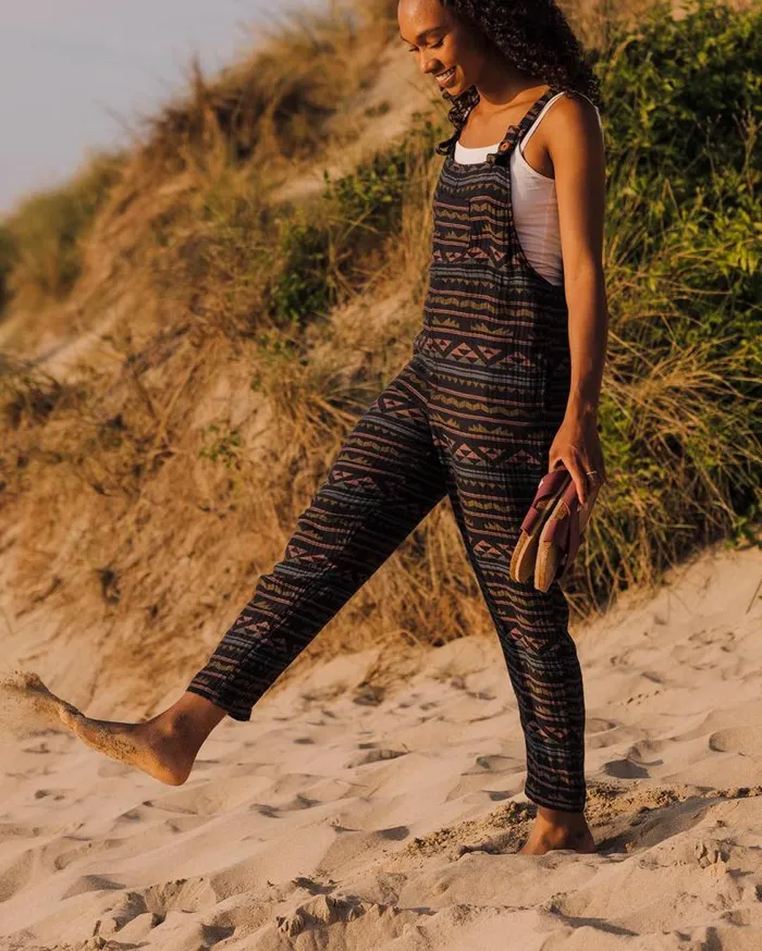 Passenger Bottoms Serenity Dungarees Black Geo Pattern Black Geo Pattern 8211 Women