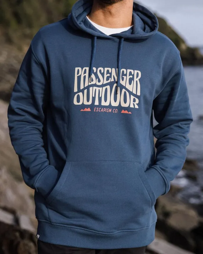 Passenger Tops Yuca Organic Cotton Hoodie Dark Denim Dark Denim 8211 Men