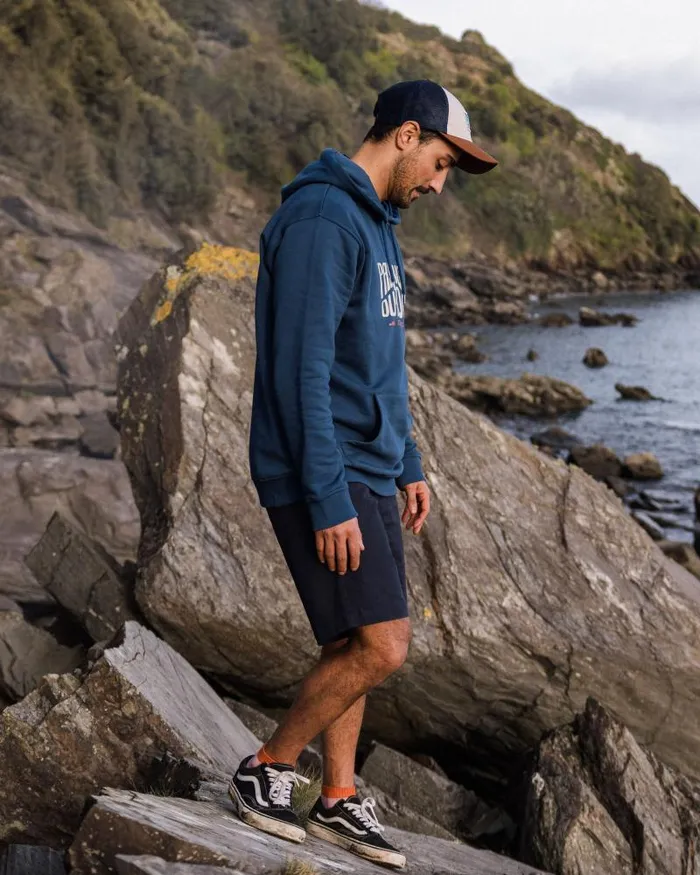 Passenger Tops Yuca Organic Cotton Hoodie Dark Denim Dark Denim 8211 Men