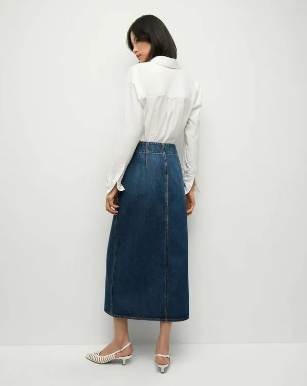 Patricia Denim Skirt Evening Dusk Women Veronica Beard Skirts and Shorts Patricia Denim Skirt Evening Dusk Women Veronica Beard Skirts and Shorts