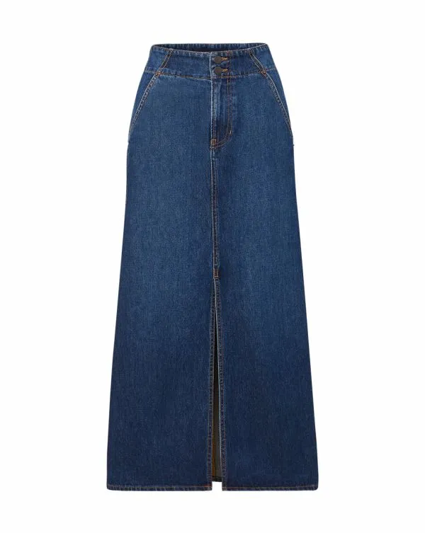 Patricia Denim Skirt Evening Dusk Women Veronica Beard Skirts and Shorts Patricia Denim Skirt Evening Dusk Women Veronica Beard Skirts and Shorts