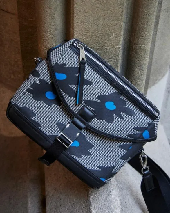 Paul Smith Bags 039Big Flower039 Print Camera Bag Black And White 8211 Mens