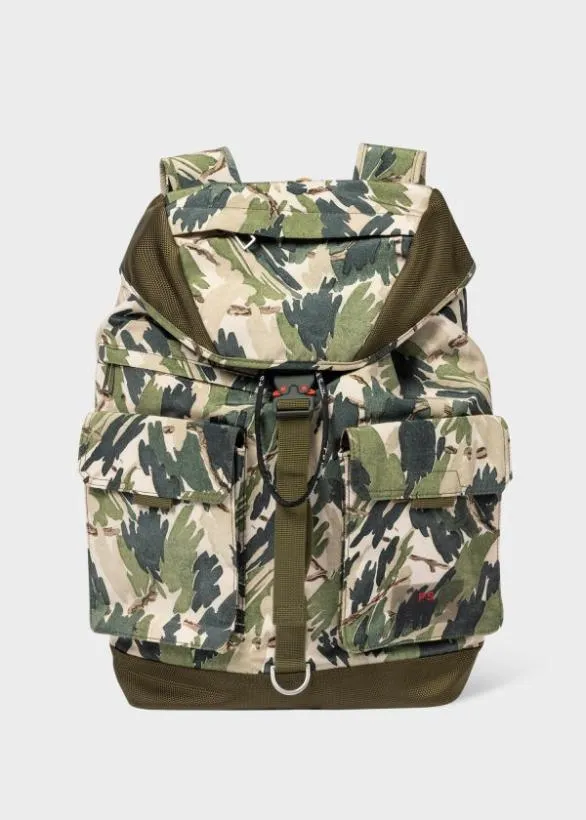 Paul Smith Bags 039Leaf Camo039 Print Backpack Green 8211 Mens