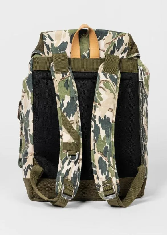 Paul Smith Bags 039Leaf Camo039 Print Backpack Green 8211 Mens