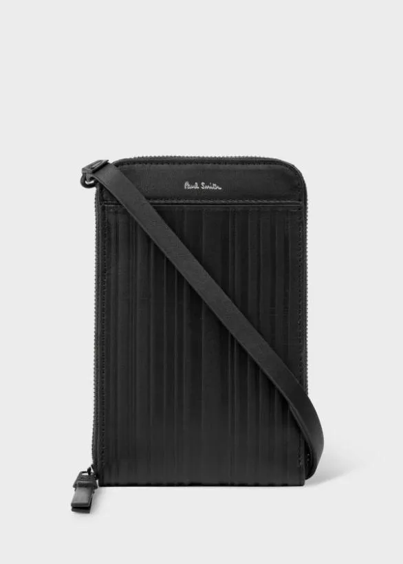 Paul Smith Bags 039Shadow Stripe039 Phone Wallet Bag Black 8211 MensWomens