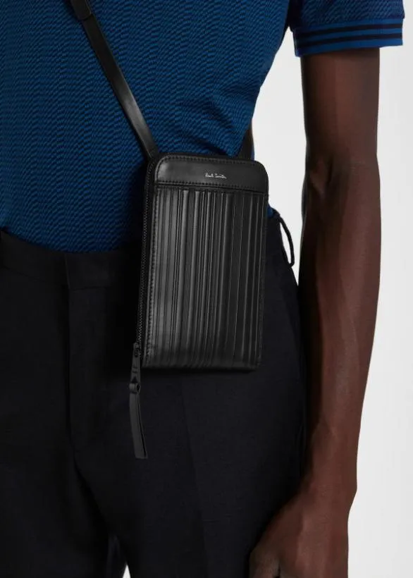 Paul Smith Bags 039Shadow Stripe039 Phone Wallet Bag Black 8211 MensWomens