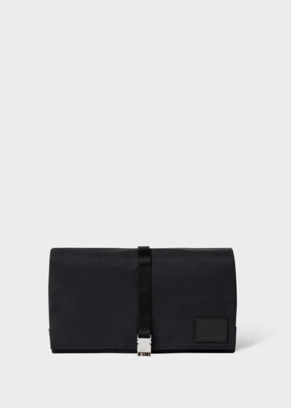 Paul Smith Bags CottonBlend Canvas FoldOut Wash Bag Navy 8211 Mens