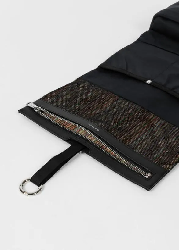 Paul Smith Bags CottonBlend Canvas FoldOut Wash Bag Navy 8211 Mens