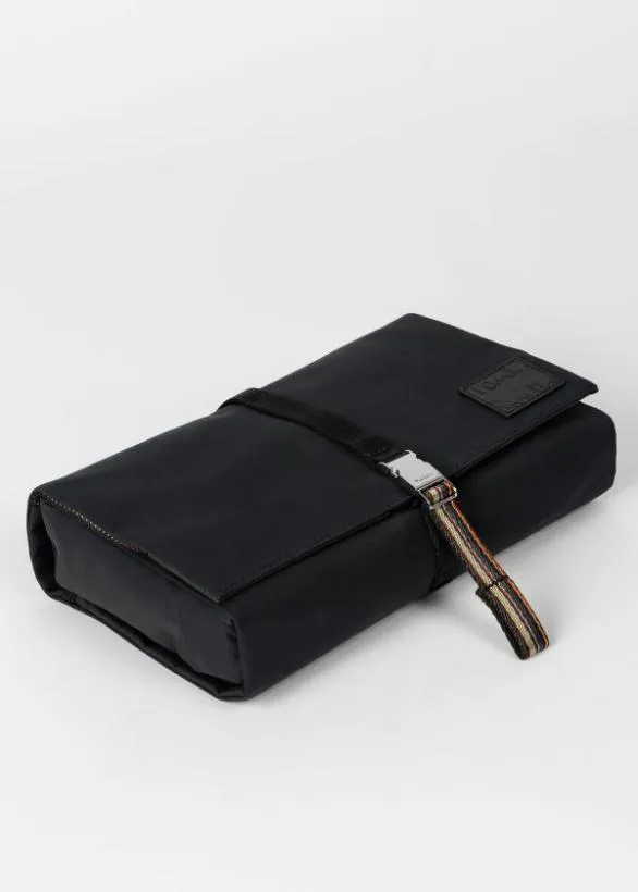 Paul Smith Bags CottonBlend Canvas FoldOut Wash Bag Navy 8211 Mens