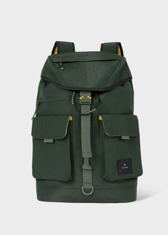 Paul Smith Bags Nylon Ripstop Backpack Dark Green 8211 Mens