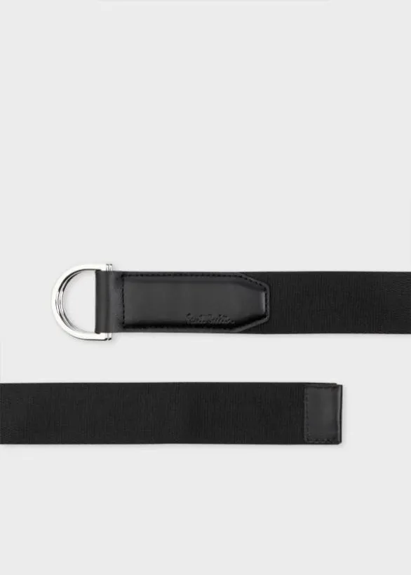 Paul Smith Belts 039Signature Stripe039 Jacquard Belt Black 8211 Mens