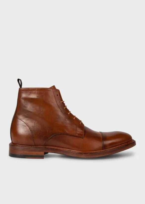 Paul Smith Boots Calf Leather 039Jarman039 Boots Tan 8211 Mens