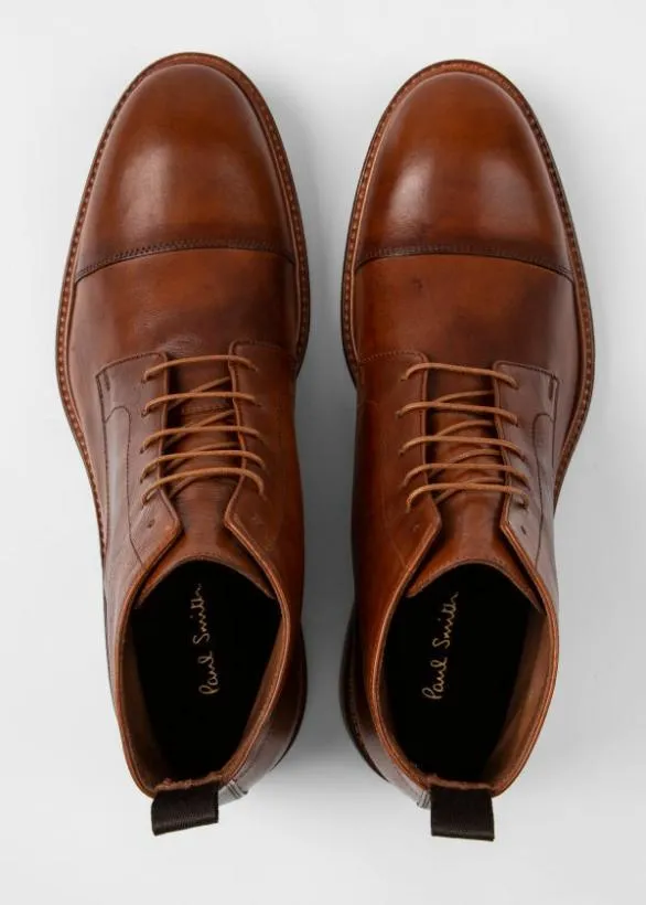 Paul Smith Boots Calf Leather 039Jarman039 Boots Tan 8211 Mens