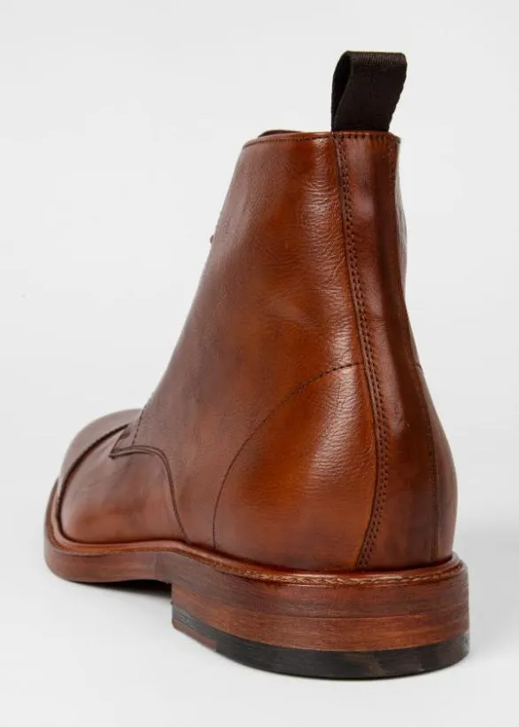 Paul Smith Boots Calf Leather 039Jarman039 Boots Tan 8211 Mens
