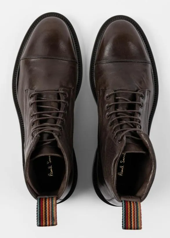 Paul Smith Boots Leather 039Newland039 Boots Dark Brown 8211 Mens