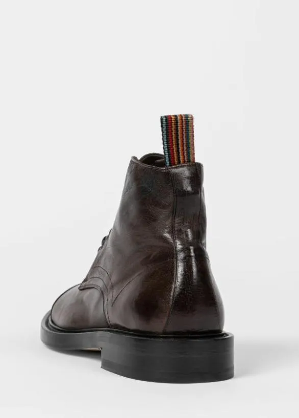 Paul Smith Boots Leather 039Newland039 Boots Dark Brown 8211 Mens