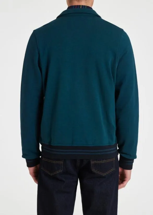 Paul Smith Coats and Jackets 039Broad Stripe Zebra039 Varsity Jacket Navy 8211 Mens