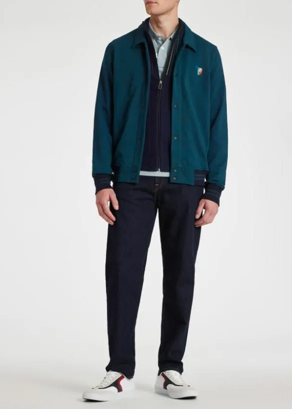 Paul Smith Coats and Jackets 039Broad Stripe Zebra039 Varsity Jacket Navy 8211 Mens