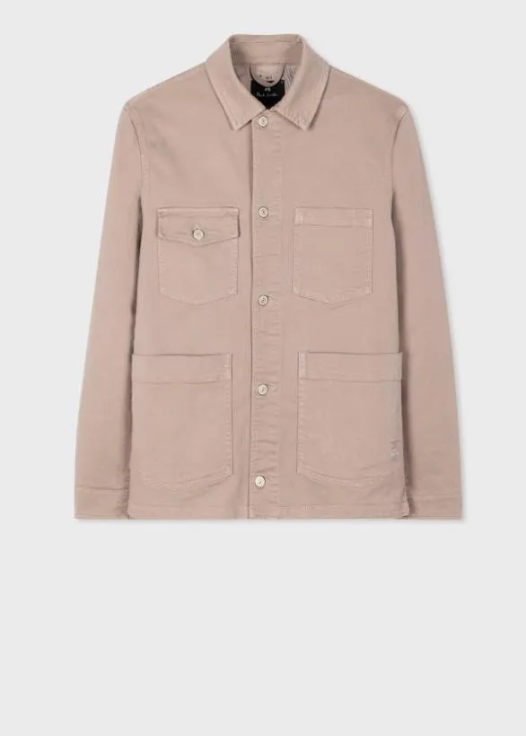 Paul Smith Coats and Jackets StretchCotton Chore Jacket Grey 8211 Mens