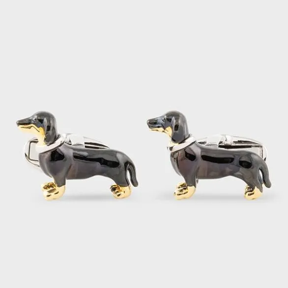 Paul Smith Cufflinks 039Daschund039 Cufflinks Black 8211 Mens