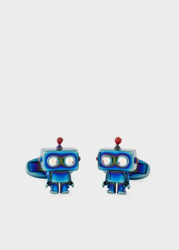 Paul Smith Cufflinks 039Robot039 Cufflinks Blue 8211 Mens