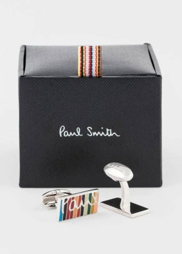 Paul Smith Cufflinks 039Signature Stripe039 Cufflinks Red 8211 Mens