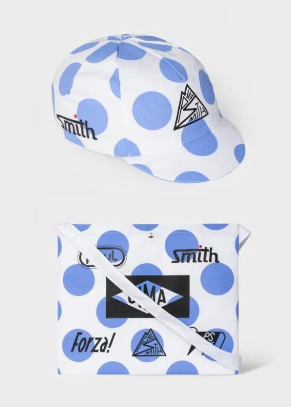 Paul Smith Cycling Polka Dot Cycling Cap and Musette Gift Set Light Blue 8211 Womens Paul Smith Cycling Polka Dot Cycling Cap and Musette Gift Set Light Blue 8211 Womens