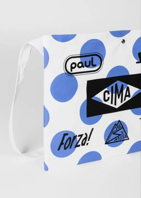 Paul Smith Cycling Polka Dot Cycling Cap and Musette Gift Set Light Blue 8211 Womens