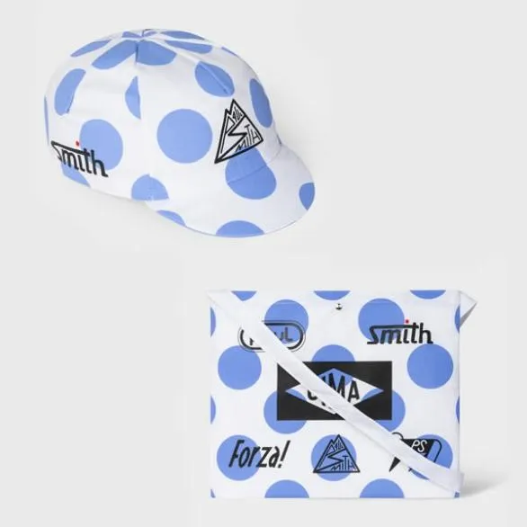 Paul Smith Cycling Polka Dot Cycling Cap and Musette Gift Set Light Blue 8211 Womens