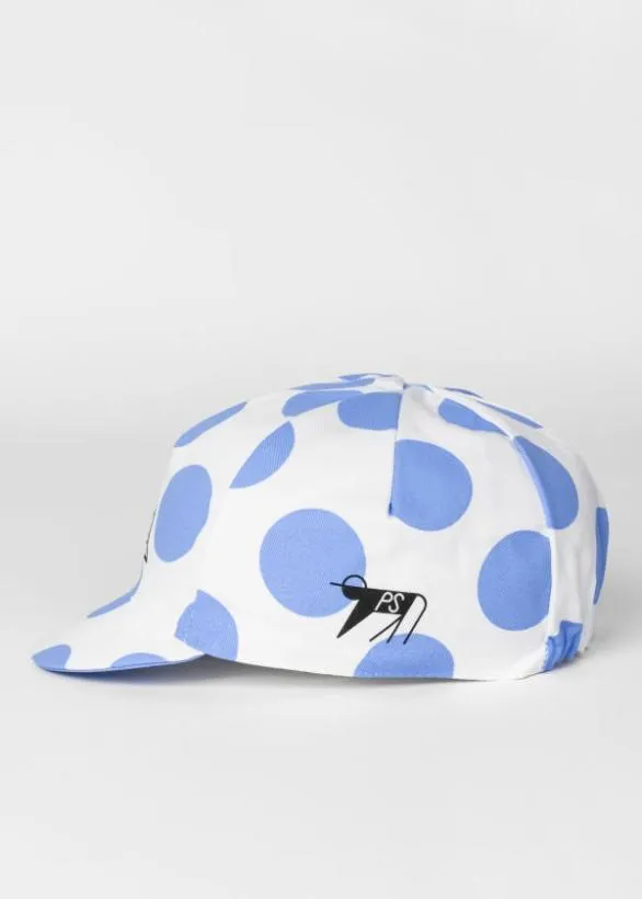 Paul Smith Cycling Polka Dot Cycling Cap and Musette Gift Set Light Blue 8211 Womens