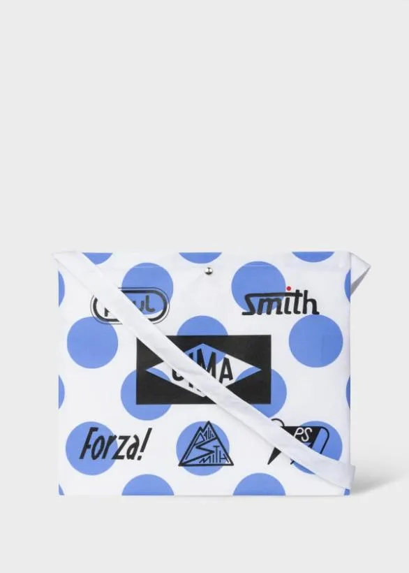 Paul Smith Cycling Polka Dot Cycling Cap and Musette Gift Set Light Blue 8211 Womens