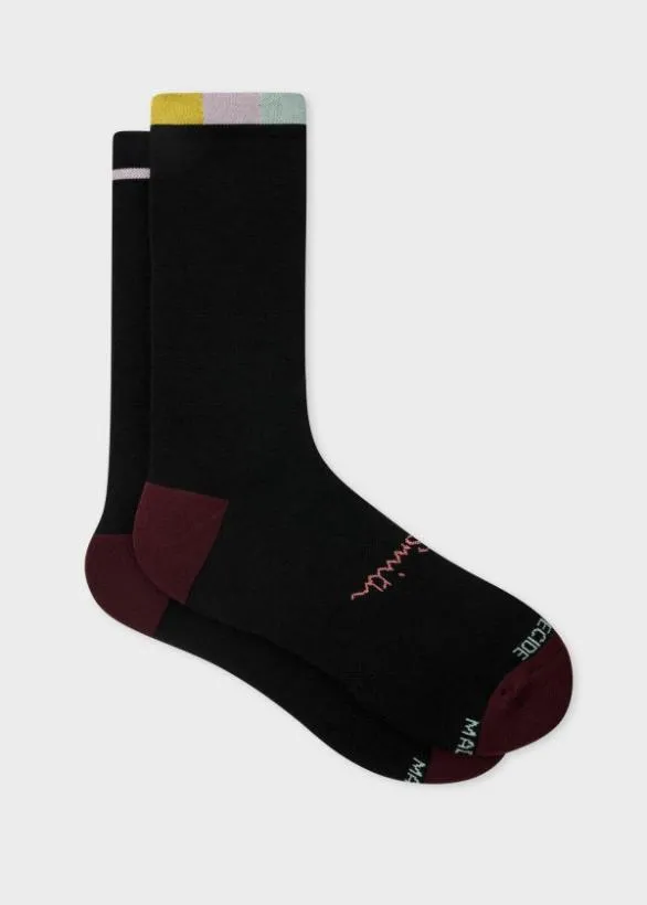 Paul Smith Cycling WoolBlend Cycling Socks Black 8211 Mens