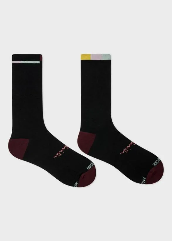Paul Smith Cycling WoolBlend Cycling Socks Black 8211 Mens