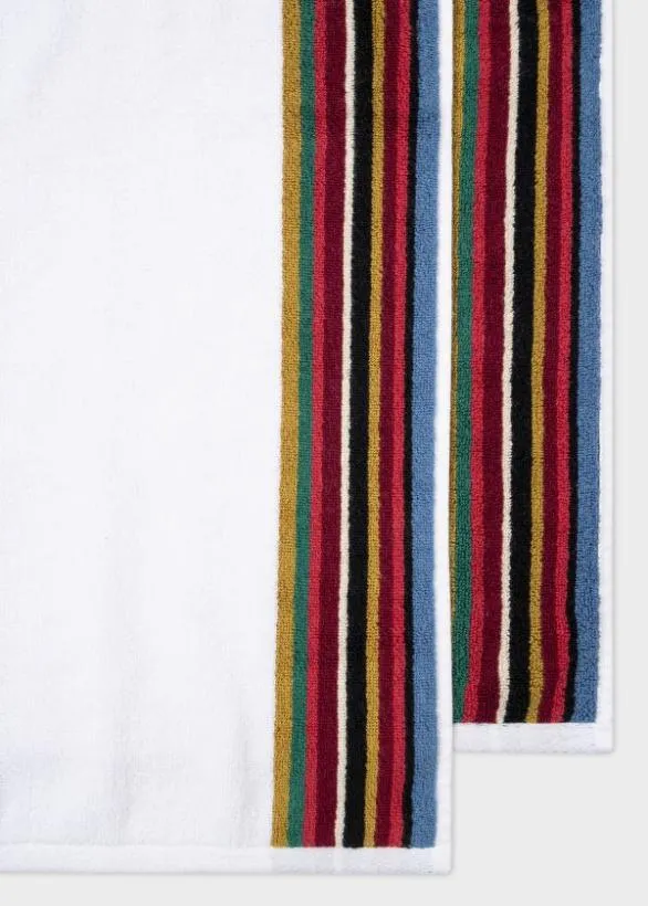 Paul Smith Decorative Accessories 039Signature Stripe039 Bath Towel White 8211 Home