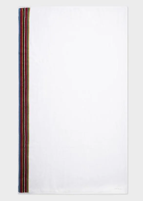Paul Smith Decorative Accessories 039Signature Stripe039 Bath Towel White 8211 Home
