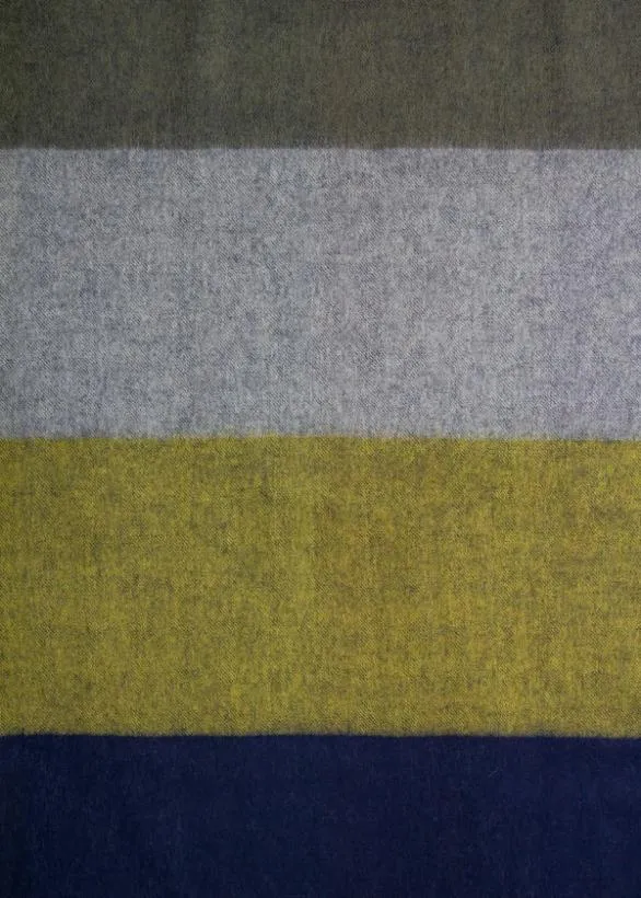 Paul Smith Decorative Accessories Graphic Stripe CashmereBlend Blanket Blue 8211 Home