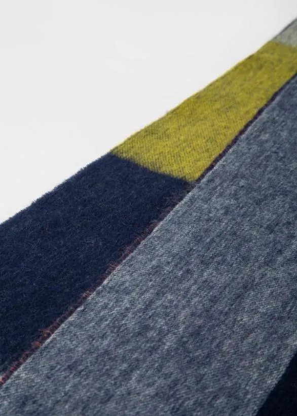 Paul Smith Decorative Accessories Graphic Stripe CashmereBlend Blanket Blue 8211 Home
