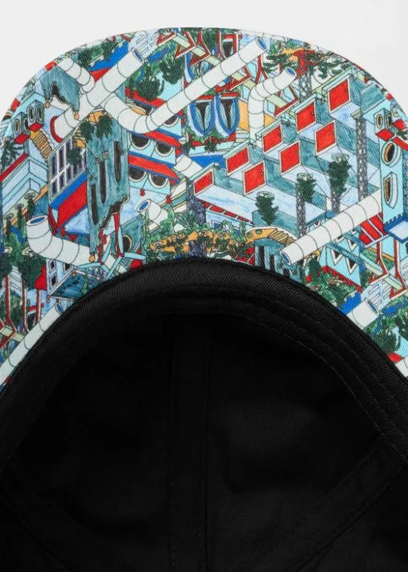 Paul Smith Hats and Gloves 039Jack039s World039 Cotton Cap Blue 8211 Mens