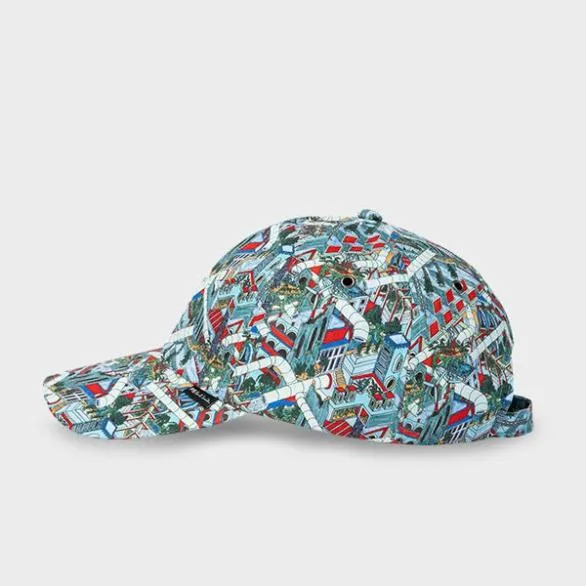 Paul Smith Hats and Gloves 039Jack039s World039 Cotton Cap Blue 8211 Mens