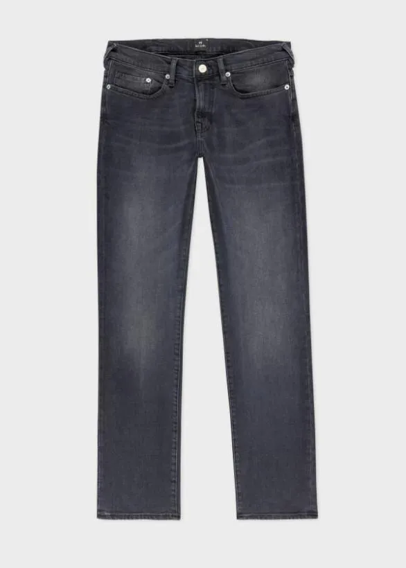 Paul Smith Jeans TaperedFit AntiqueWash Stretch Jeans Black 8211 Mens