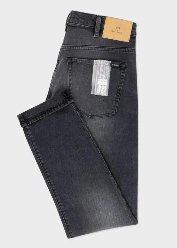 Paul Smith Jeans TaperedFit AntiqueWash Stretch Jeans Black 8211 Mens
