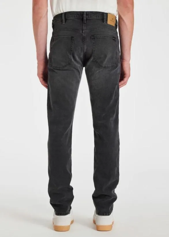 Paul Smith Jeans TaperedFit AntiqueWash Stretch Jeans Black 8211 Mens