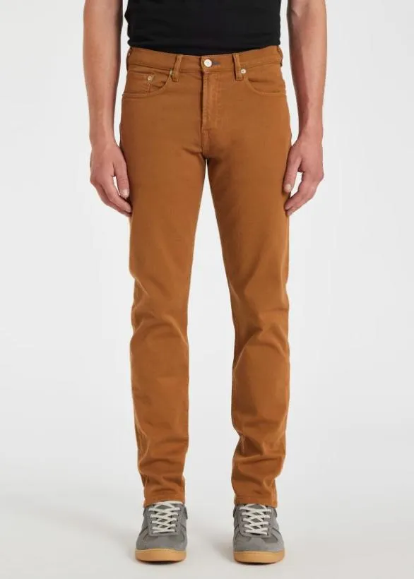 Paul Smith Jeans TaperedFit GarmentDyed Jeans Brown 8211 Mens